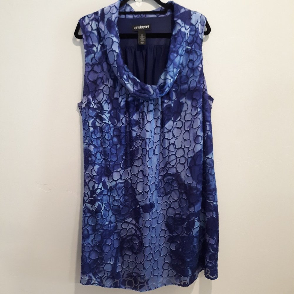 Beautiful Shimmery Blue Mid Christmas Dress